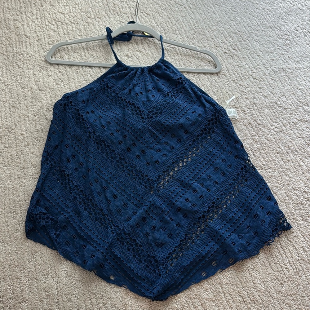 NWT Blue Rod Beattie tankini top size 14
